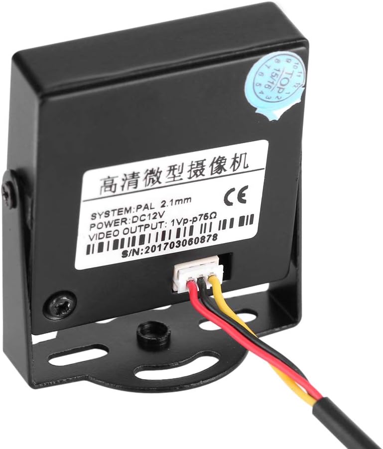 Cámara gran angular, duradera mini HD 700TVL 170 gran angular cámara de vigilancia de fácil instalación de 0.083 in lente cámara de seguridad para