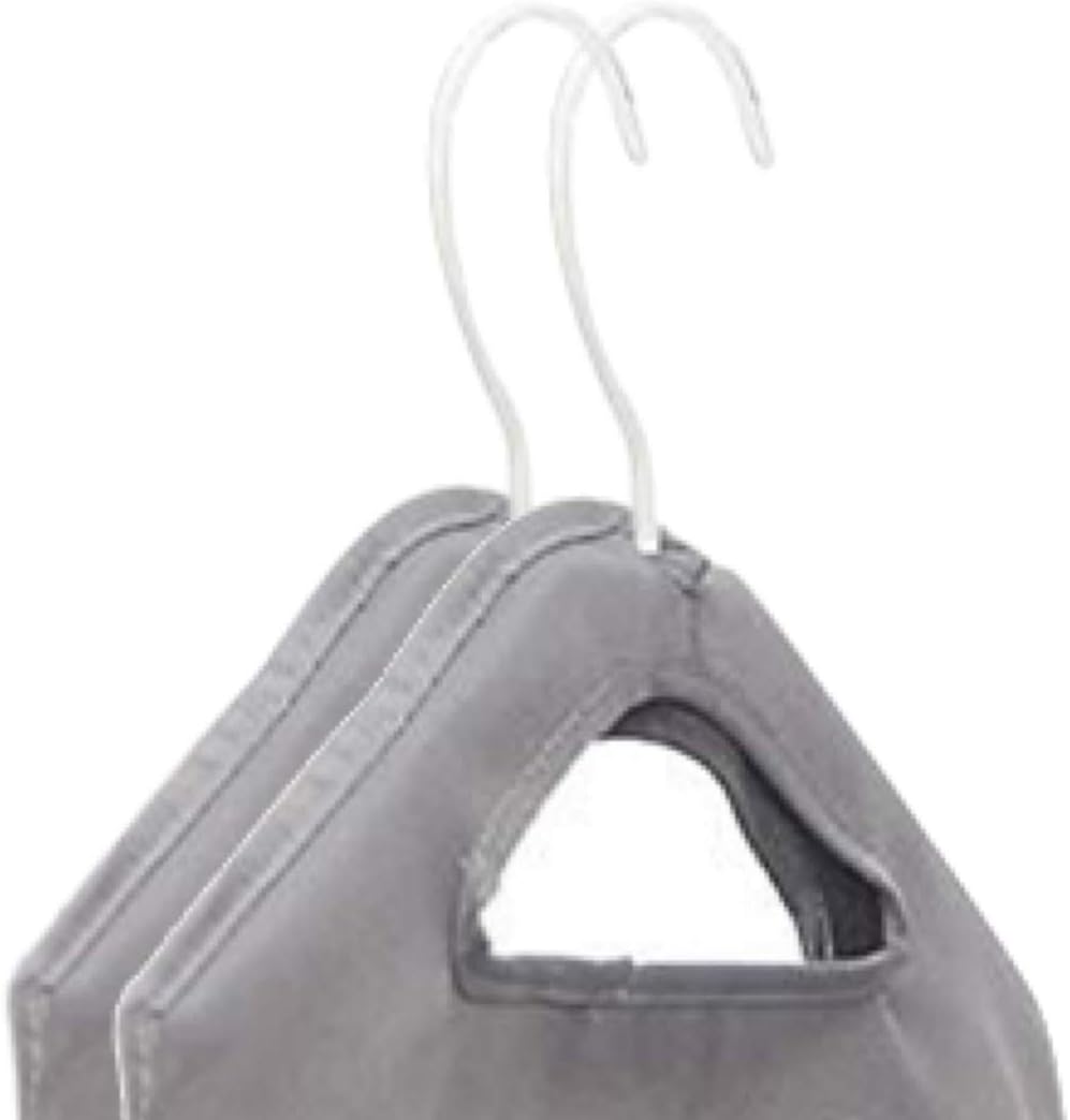 The Fine Living Co. – Cesto colgante para armario, cesta colgante resistente, cesta de lavandería con 2 perchas de metal fuertes, organizador de