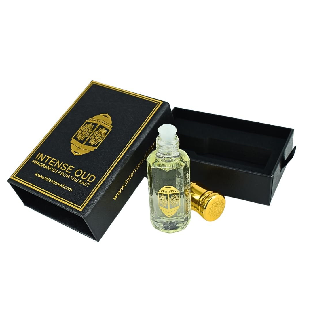 INTENSE OUD One Mile – Aceite suelto para hombre, 0.4 fl oz (0.40 onzas) con caja de regalo negra, suave oriental original, tamaño de viaje, CPO de