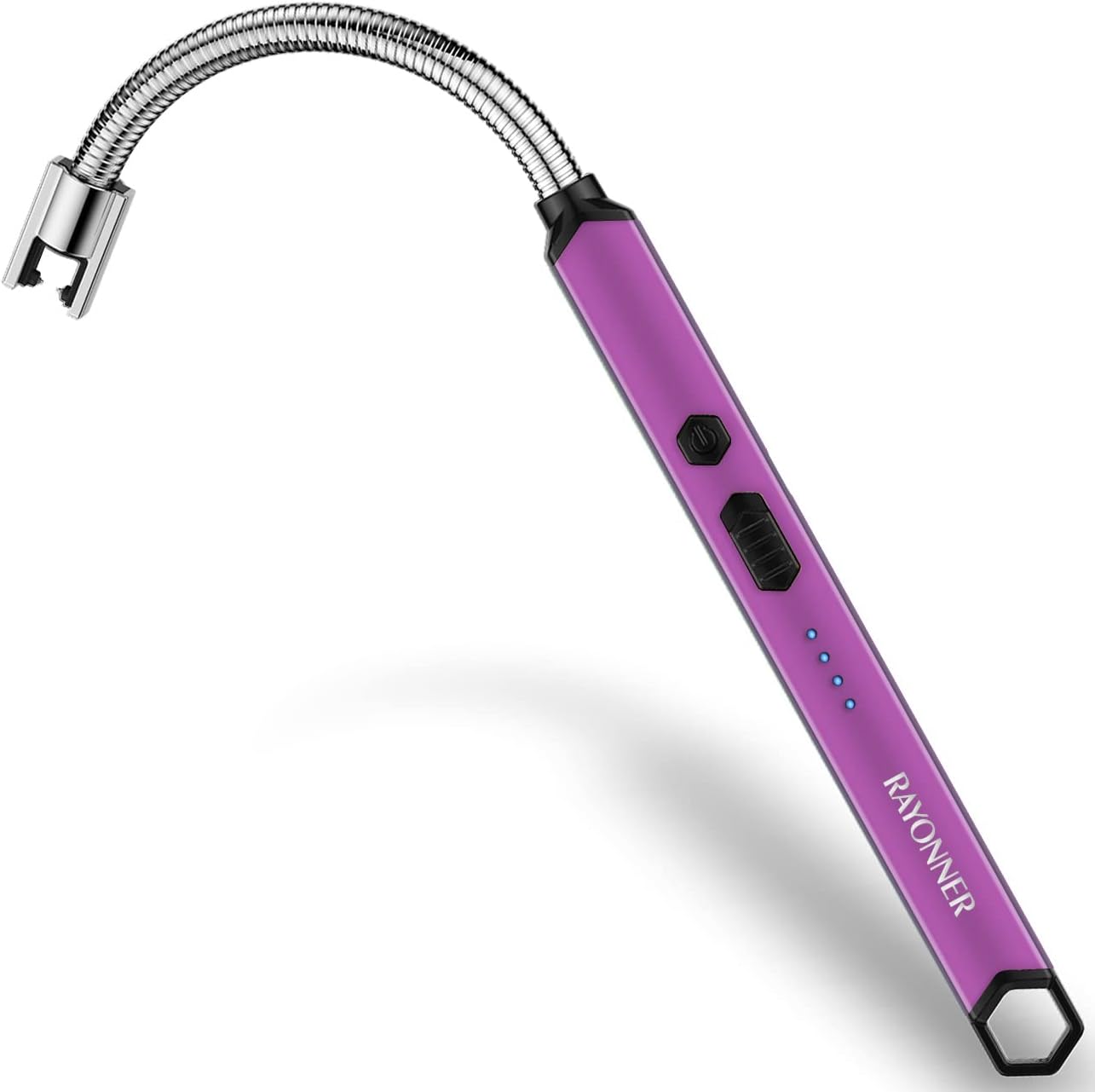 RAYONNER Encendedor eléctrico encendedor de velas recargable USB encendedor largo cuello flexible (rosa)
