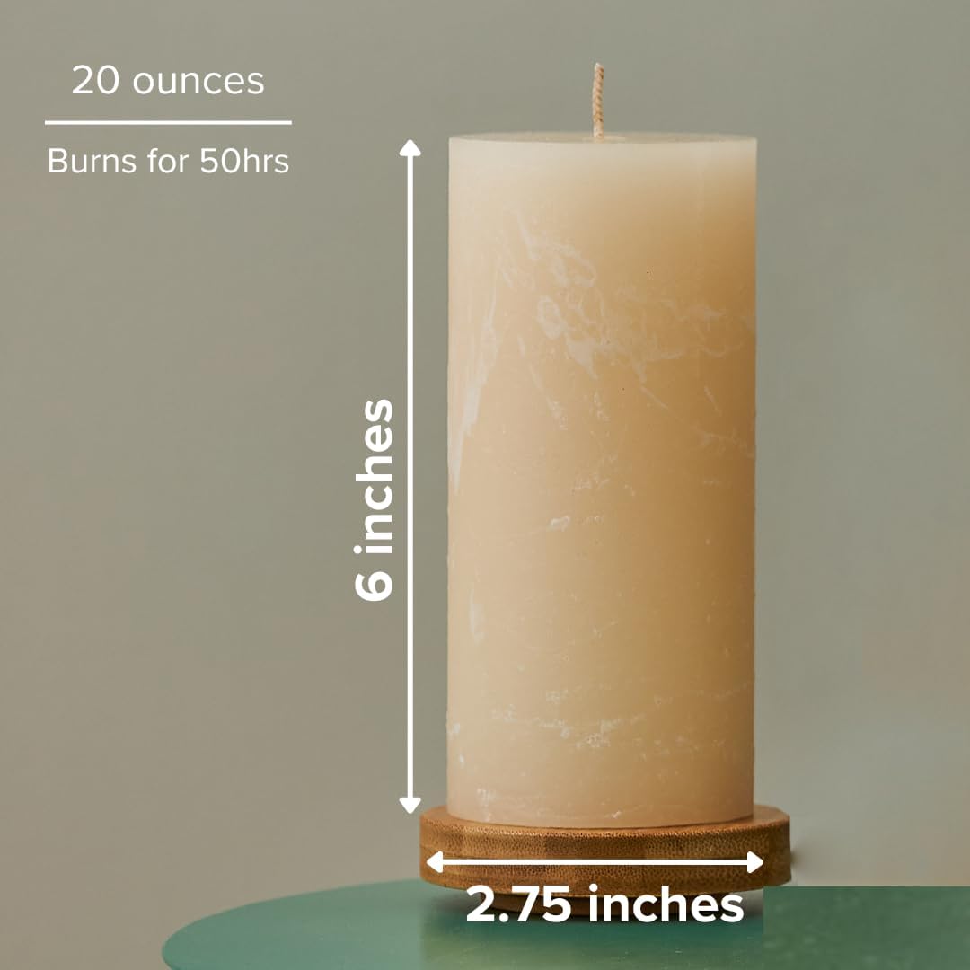 Simply Soson Velas perfumadas de 3 x 6 pulgadas, azúcar de vainilla cálida, fragancia acogedora y relajante, juego de 3 velas para decoración del