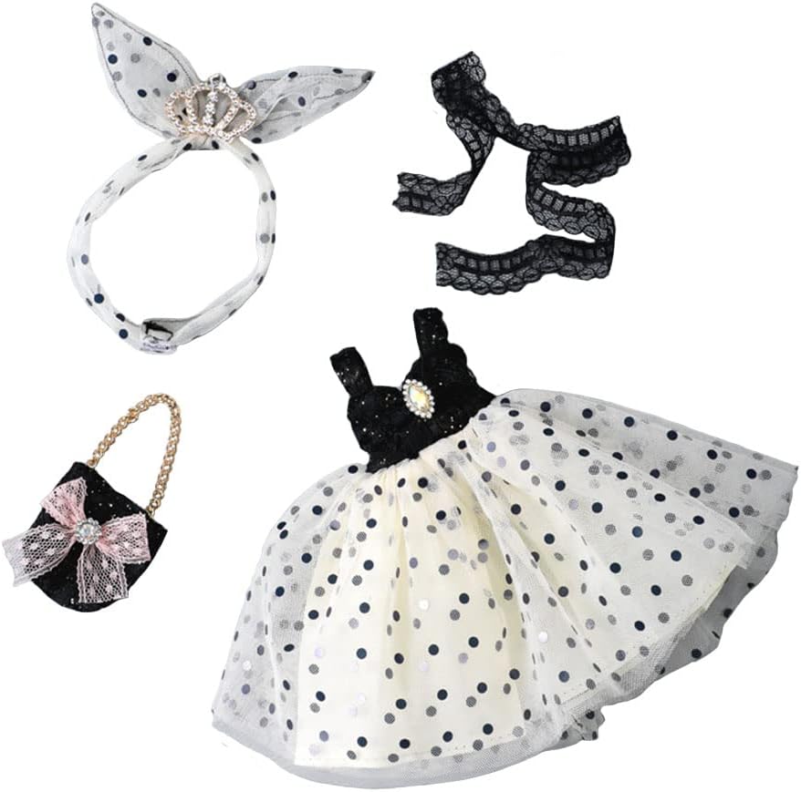 Ropa de muñeca BJD de 16 de 12 pulgadas, lindo vestido de hada, 11.8 in, accesorios de muñeca, el mejor regalo para niñas (D)