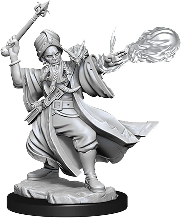 D&D Frameworks Human Wizard Male – Sin pintar y sin ensamblar