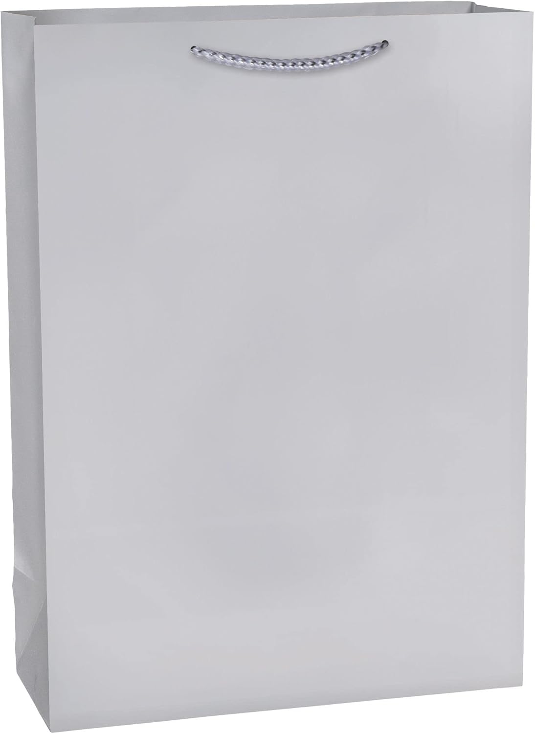 Amscan Bolsa de regalo de papel plateado mate – 17″ x 12 12″, 1 unidad