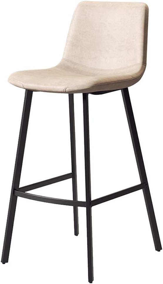 Sillas de barra de desayuno, taburete de bar de hierro forjado, encimera de cocina, café, taburetes altos casuales con respaldo y reposapiés,