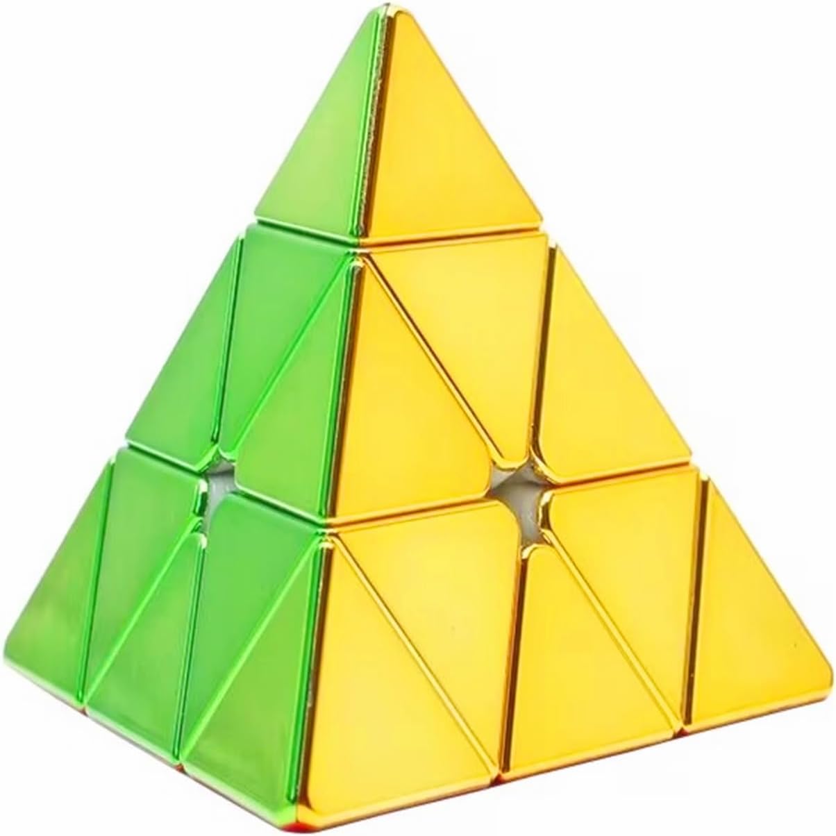 cuberspeed ShengShou Legend pyraminx espejo metálico reflectante sin etiqueta pirámide Speed Cube metálico pyraminx M