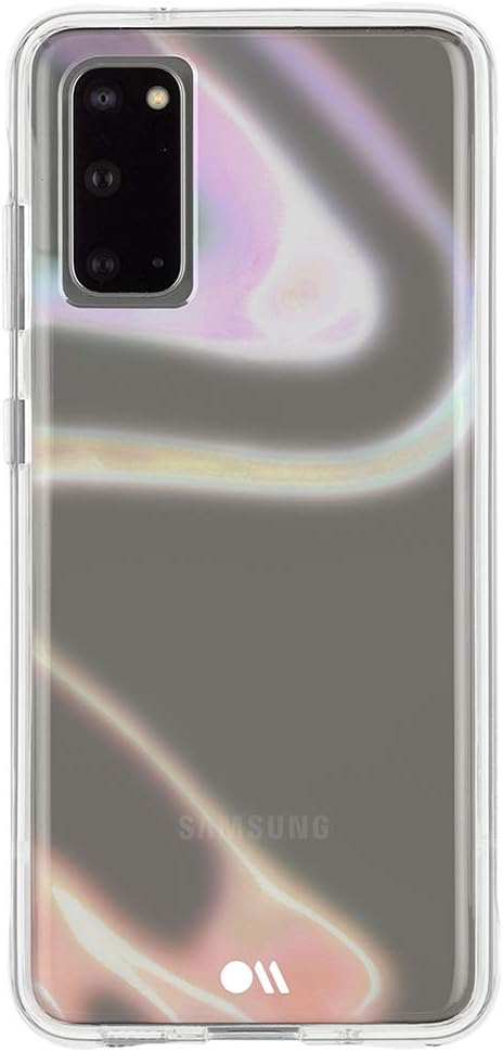 Case-Mate – BUBBLE SOAP BUBBLE – Funda iridiscente para Samsung Galaxy S20 – Diseño protector – 6.2 pulgadas – Burbuja de jabón