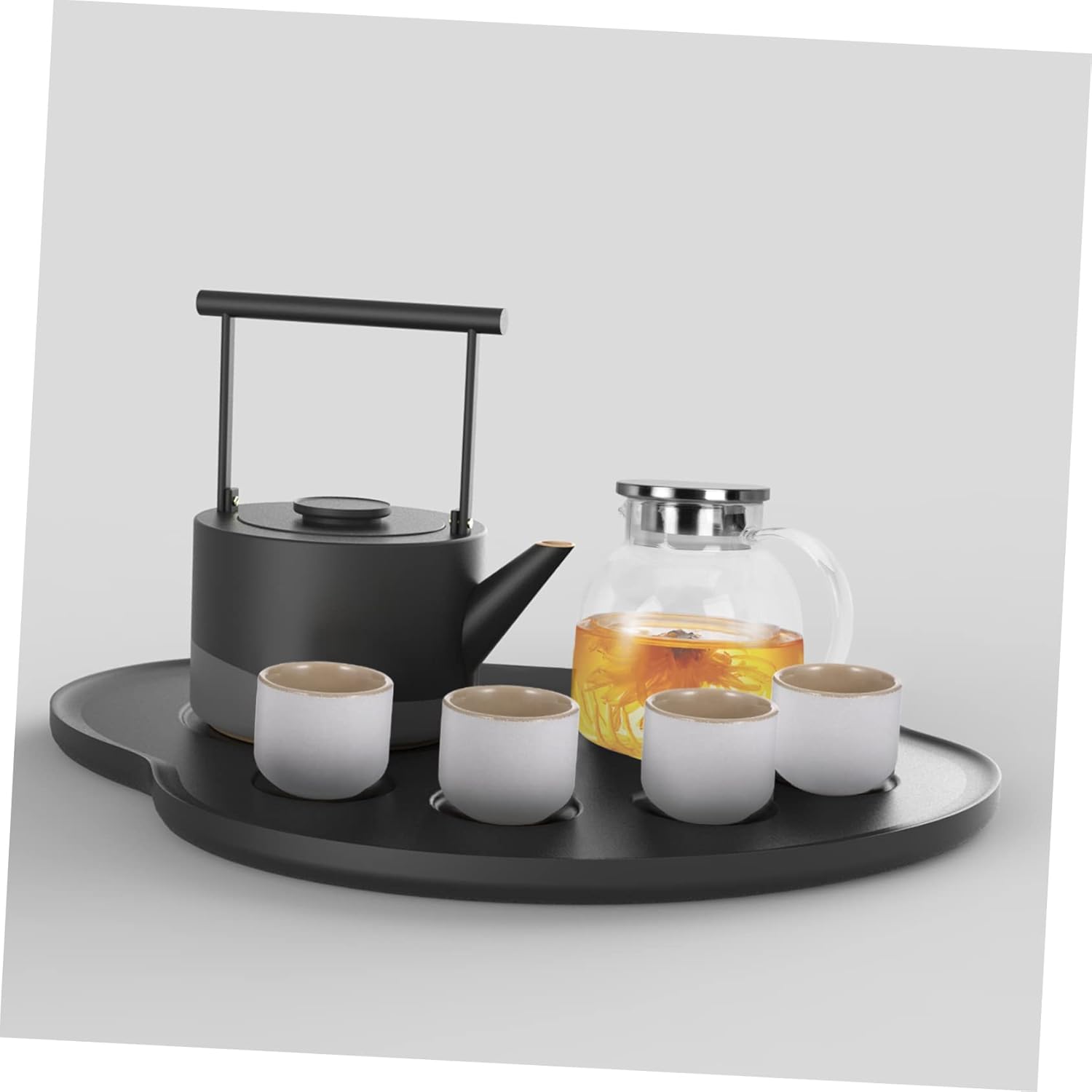UPKOCH Jarra de acero inoxidable con tapa, contenedor de jugo, jarra de leche, botella de agua con tapa, jarra de agua de vidrio, jarra de té,
