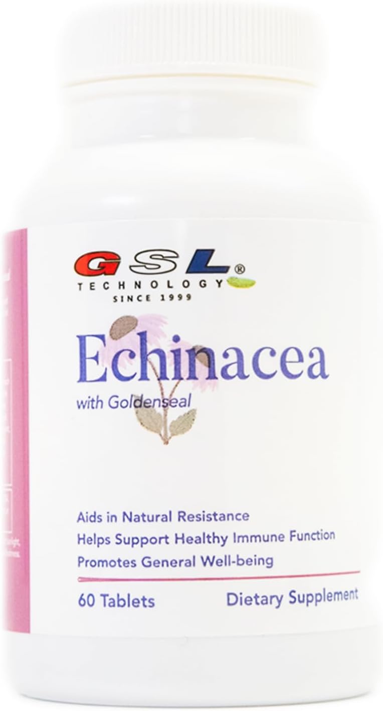 Equinácea con sello de oro  200 mg de extracto de equinácea estandarizado al 4% de equinacósidos  Apoya un sistema inmunológico saludable  Fabricado