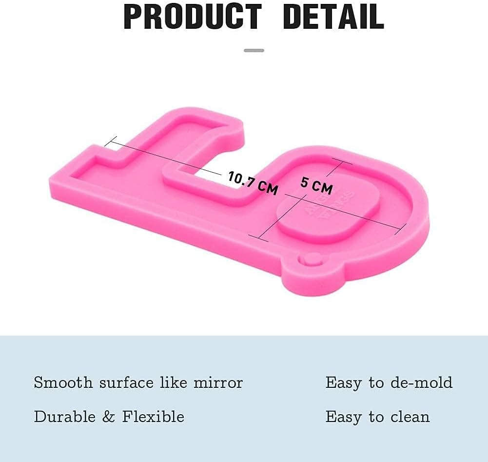 Moldes de silicona de resina epoxi con agujero, estilo llave, joyería colgante, moldes para hacer manualidades, manualidades, moldes de fundición