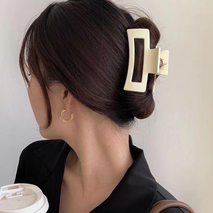 Pinzas cuadradas para el pelo de dama de honor, despedida de soltera, 4.1 pulgadas, juego de 6 pinzas rectangulares para el cabello para despedida
