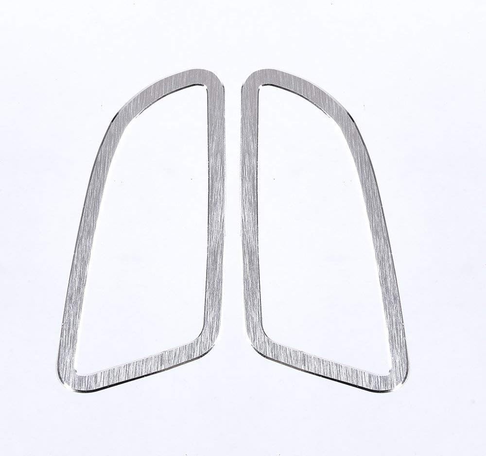 YIWANG – Juego de 2 pegatinas de aleación de aluminio para interior de salpicadero de coche, para Mercedes Benz Clase C W205 C200 GLC260 300 2015