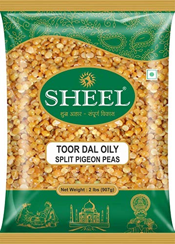 Sheel Toor Dal Aceitoso (guisantes de paloma dividida) – 2 libras