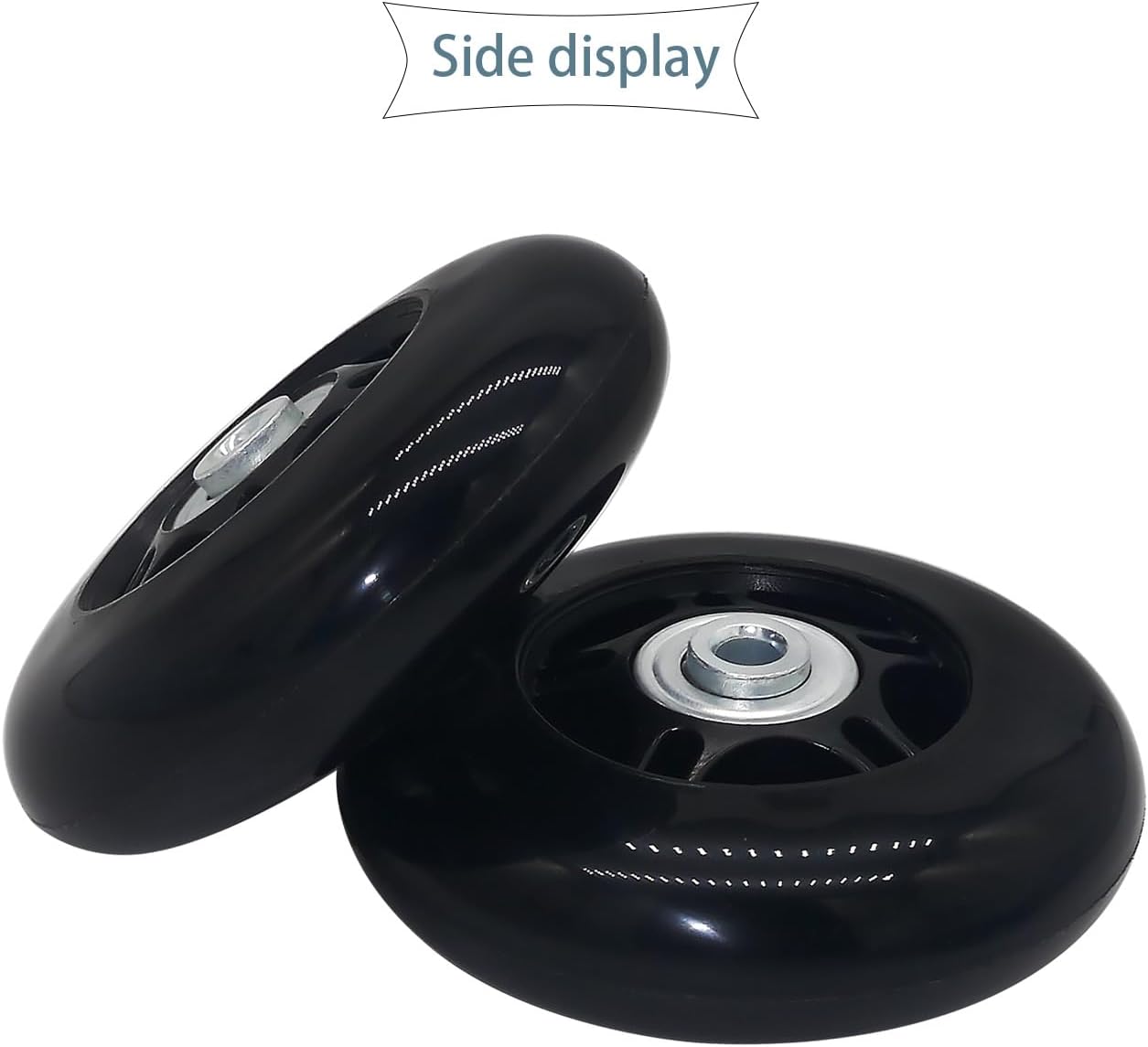 Mute – Juego de ruedas de repuesto para maleta de equipaje de 3.15 pulgadas de diámetro exterior resistente al desgaste (3.15 x 0.94 pulgadas)