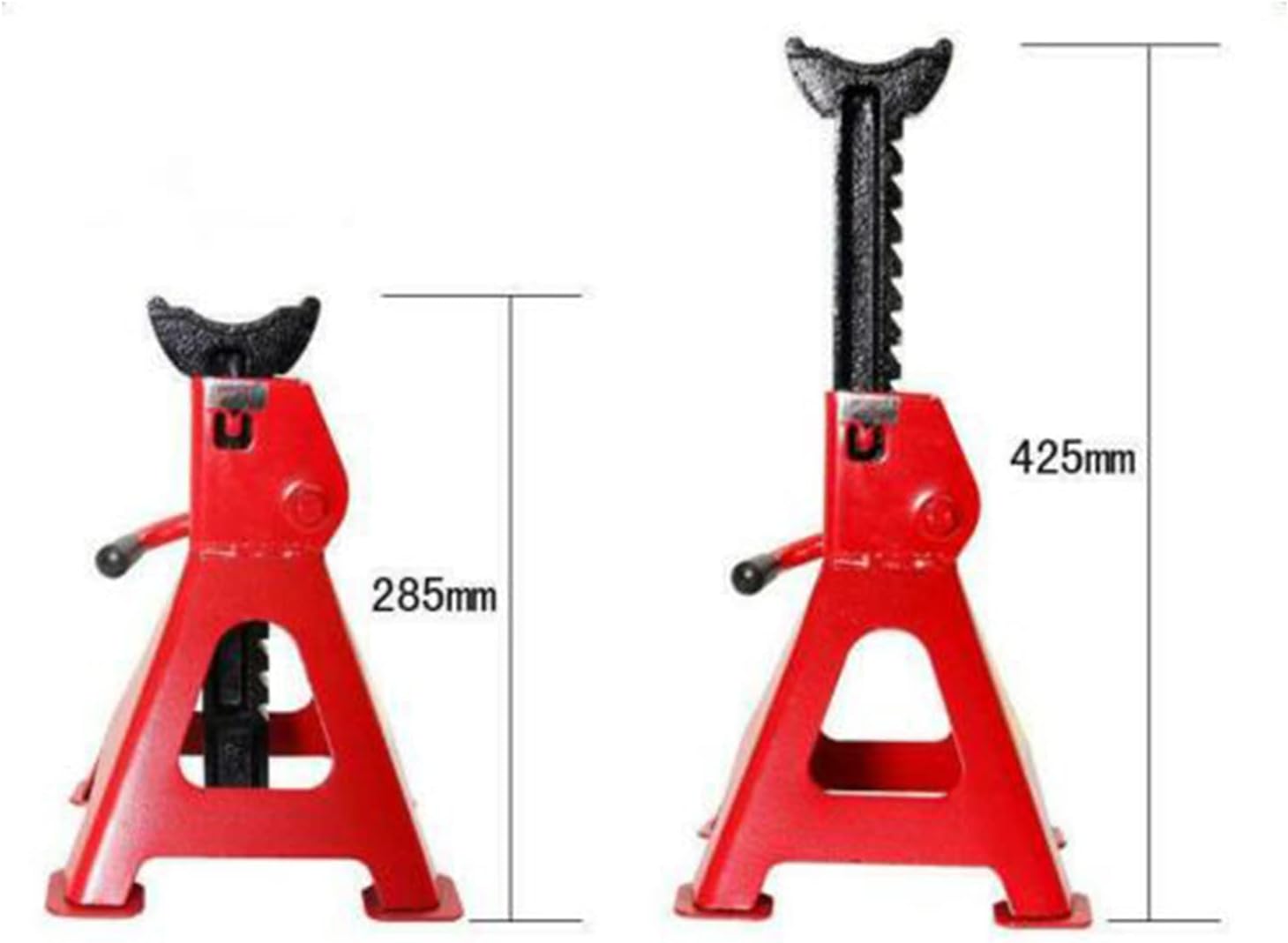 3 toneladas 6,600 libras Jack Stands alta capacidad de acero coche auto tienda eje elevación elevación portátil para SUV camión RV 1 par