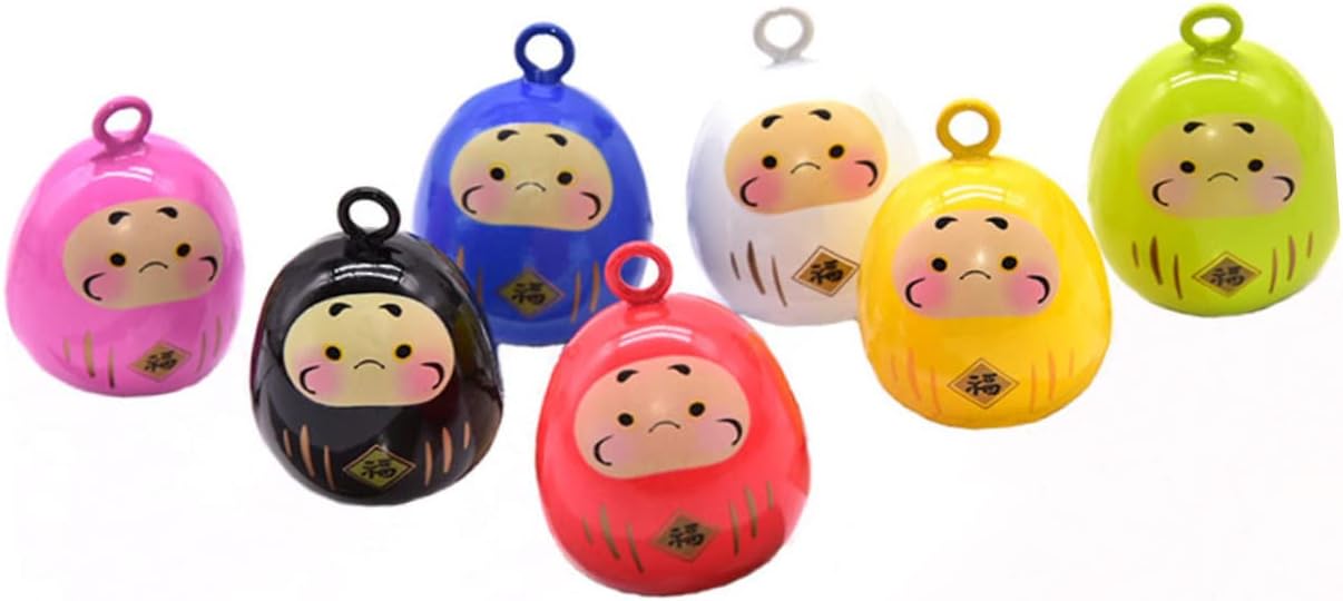 Llavero de joyería japonesa para manualidades, decoración de miniture, campanas decorativas de buena suerte, adorno de muñeca japonesa, sello de
