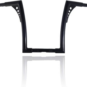 Manillar negro brillante de 14 pulgadas de altura de 1-14 pulgadas de murciélago Ape compatible con Harley Softail FLST FXST Sportster XL 883 1200 Manillar negro brillante de 14 pulgadas de altura de 1-14 pulgadas de murciélago Ape compatible con Harley Softail FLST FXST Sportster XL 883 1200