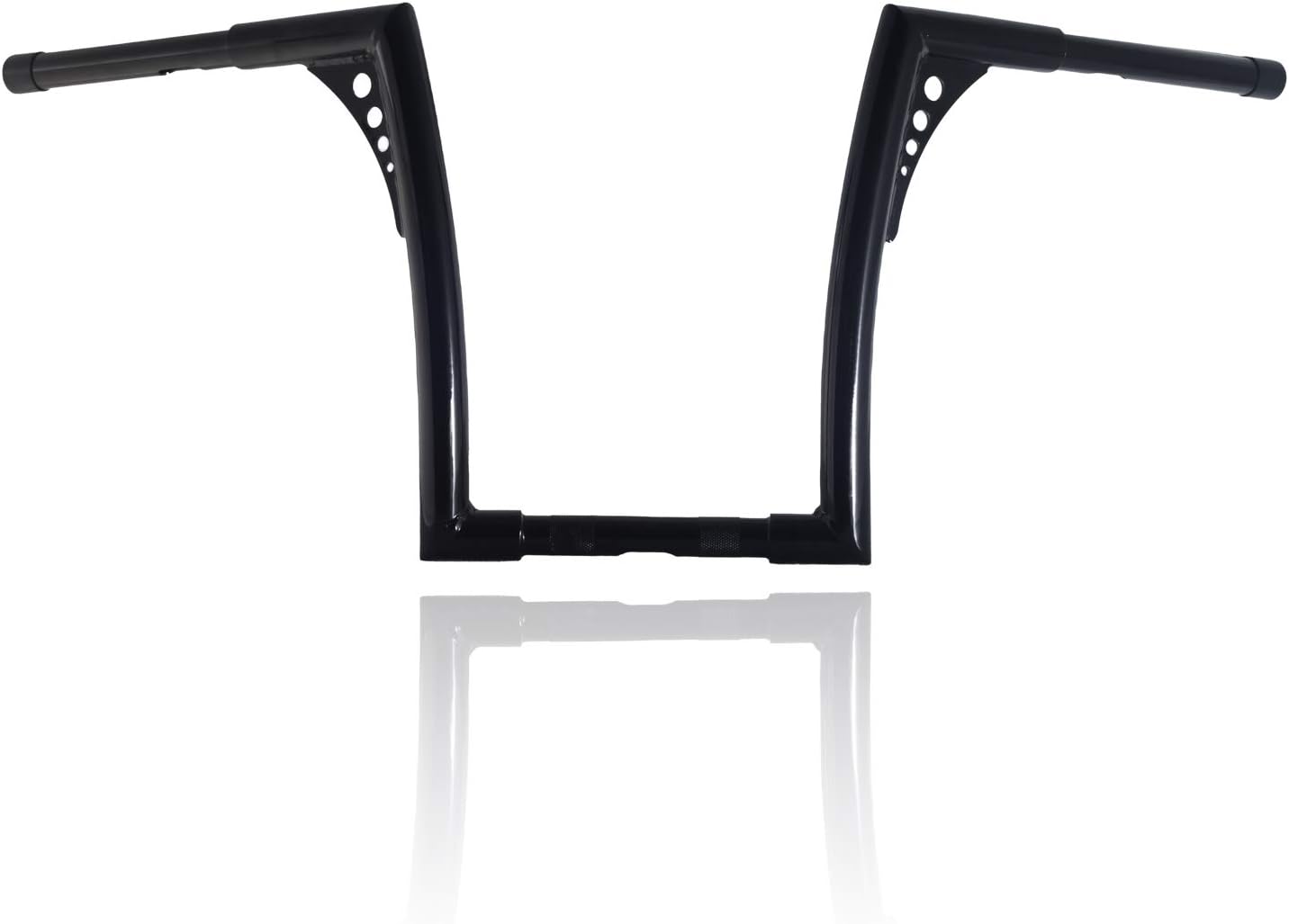 Manillar negro brillante de 14 pulgadas de altura de 1-14 pulgadas de murciélago Ape compatible con Harley Softail FLST FXST Sportster XL 883 1200