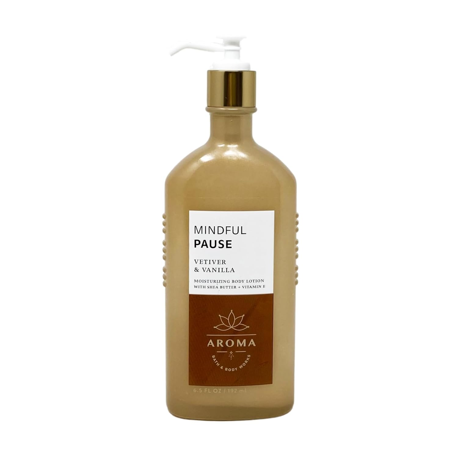 Bath & Body Works Aroma Mindful Pause VETIVER & VAINILLA – Paquete económico de 3 piezas – Crema corporal – Gel de baño + espuma – Loción corporal –
