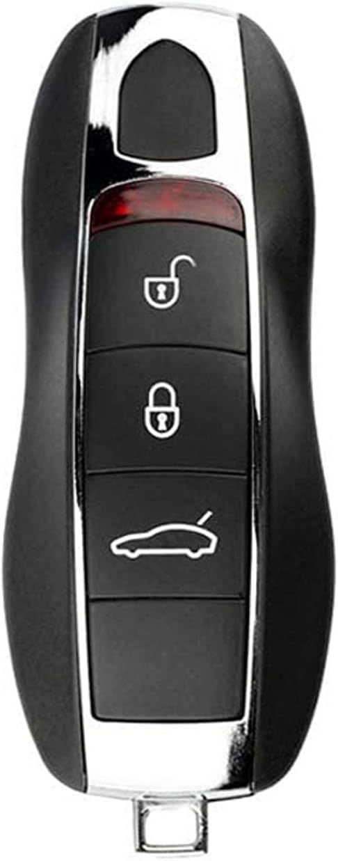 Funda para llavero Porsche, funda de TPU suave premium compatible con Porsche Cayenne Panamera Macan718911918 Boxster Cayman (patrón de melocotón)