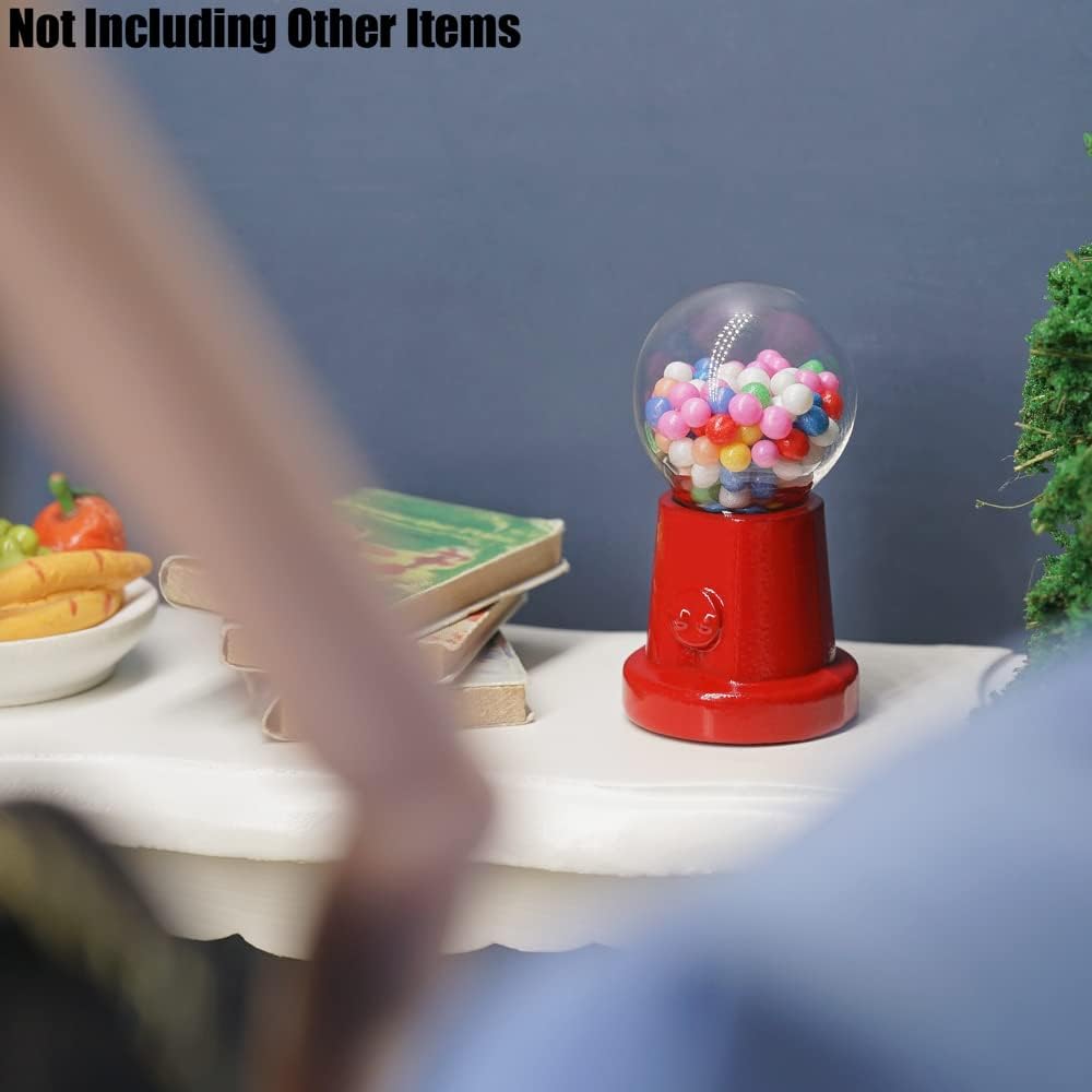 Odoria 112 Miniature Gumball Machine Accesorios de decoración de casa de muñecas