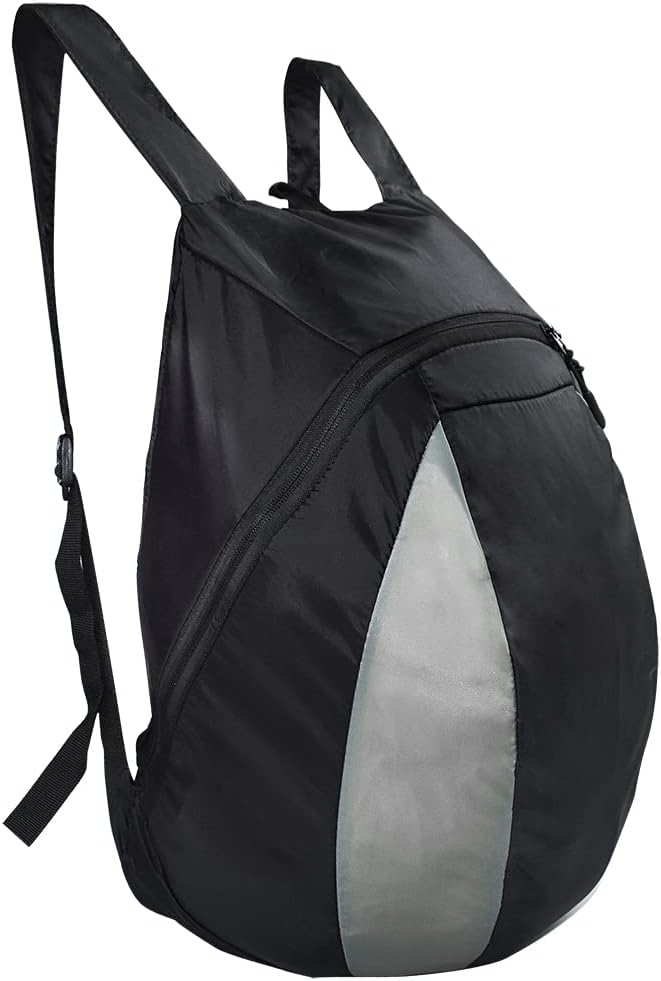 Mochila para casco de motocicleta, bolsa compacta de almacenamiento ligero con gran capacidad 28L, plateado, Compacto