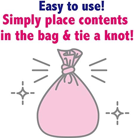 BOS Amazing Odor Sealing – Bolsas de eliminación de pañales para bebé, duraderas y sin perfume Tamaño S, color rosa (150 unidades, paquete de 1)