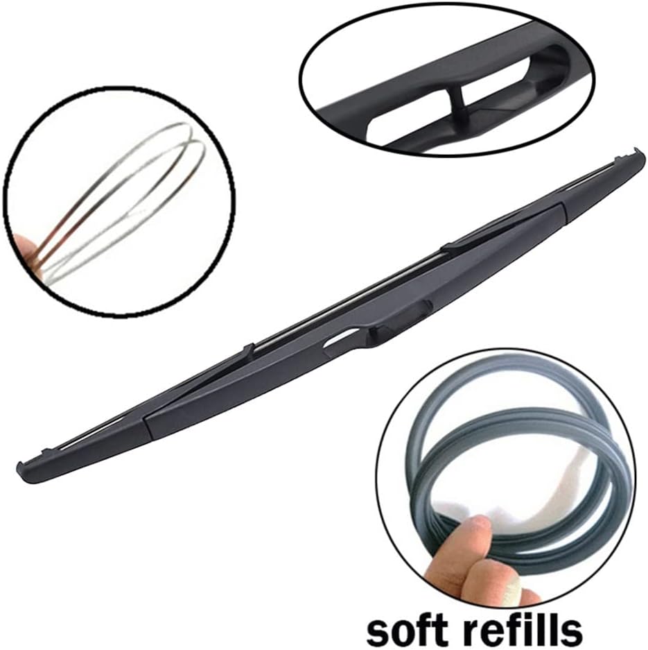 Juego de 3 limpiaparabrisas delantero y trasero compatible con Renault Duster 1 2013-2016 parabrisas ventana de 20 + 20 + 14 pulgadas