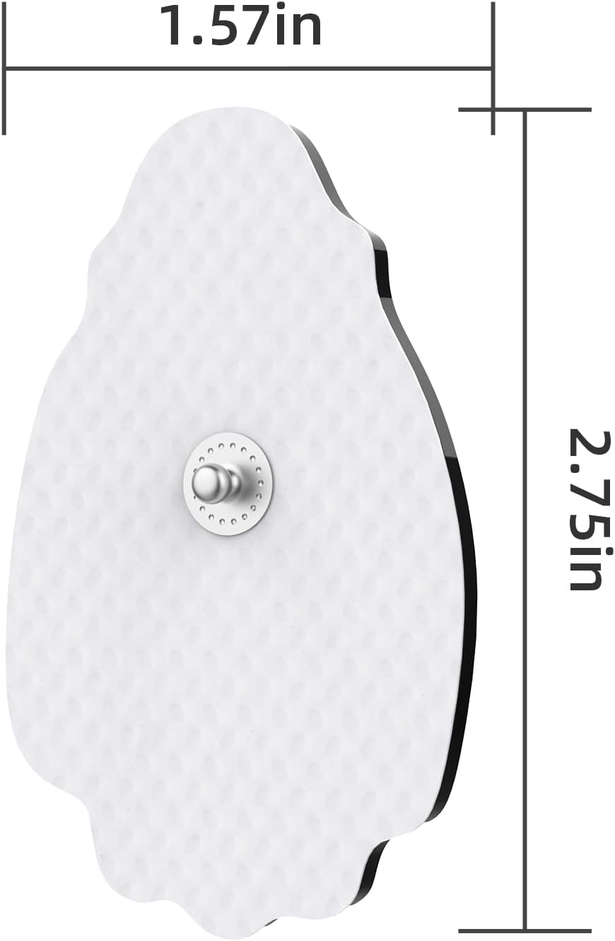 Paquete de 20 almohadillas de repuesto para unidades TENSEMS para más de 30 veces de uso, juego de almohadillas de electrodo TENS sin látex TEC.BEAN