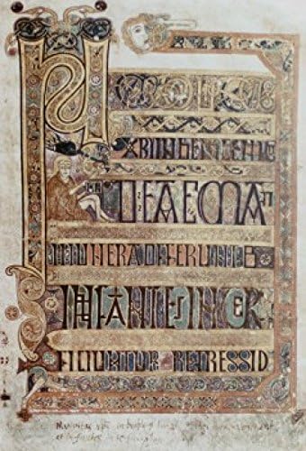 Posterazzi Book Of Kells 800 A.D. Artist Unknown Illuminatd Manuscrpt Trinity College Dublin Irlanda – Póster impreso, (18 x 24)