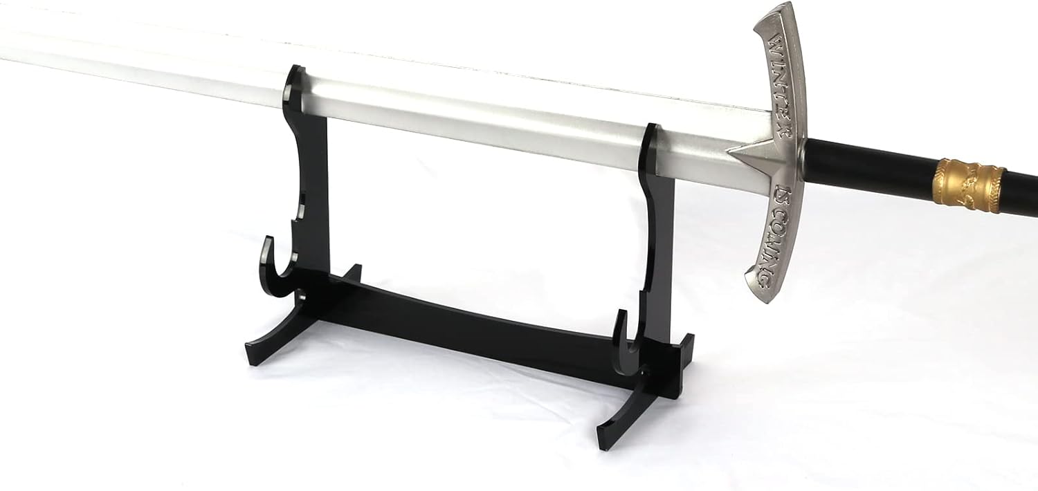 WANLIAN Soporte de espada soporte de espada acrílico de dos capas Samurai Sword soporte de exhibición de escritorio Katana Holder 0.236 in hoja