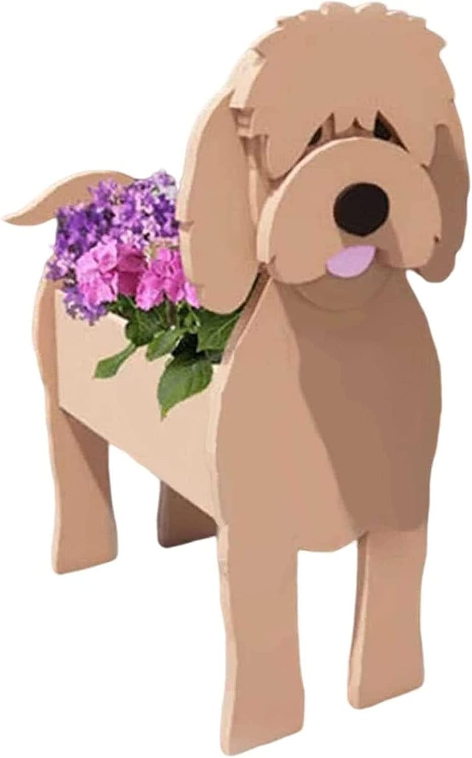 Maceta para perros, maceta de PVC con forma de dibujos animados para interiores, oficina, exterior, decoración de jardín, regalo