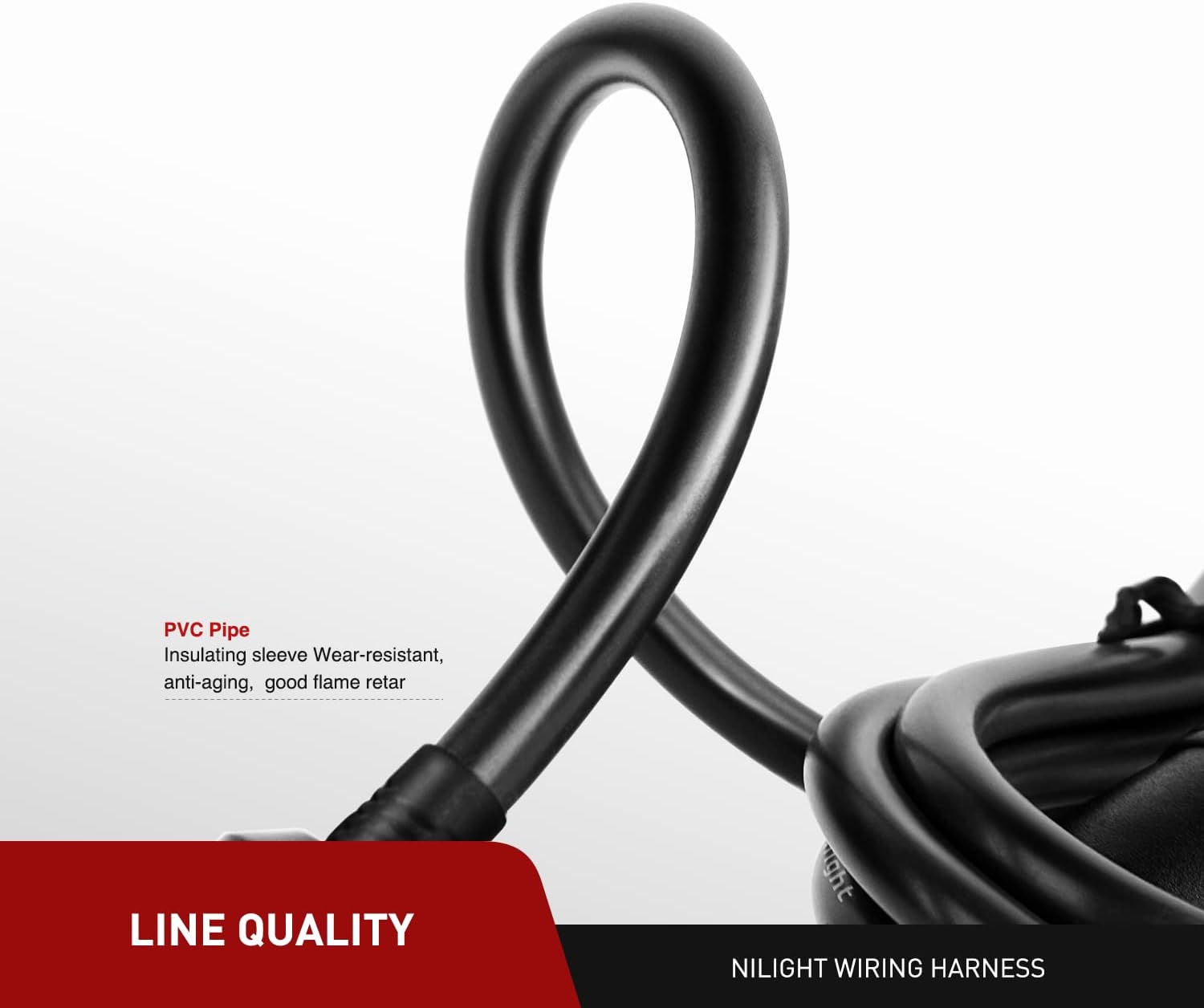 Nilight NI-WA-01C – Cable de extensión para encendedor de cigarrillos, resistente, 14 pies, 12 V24 V, cargador de coche con enchufe para encendedor