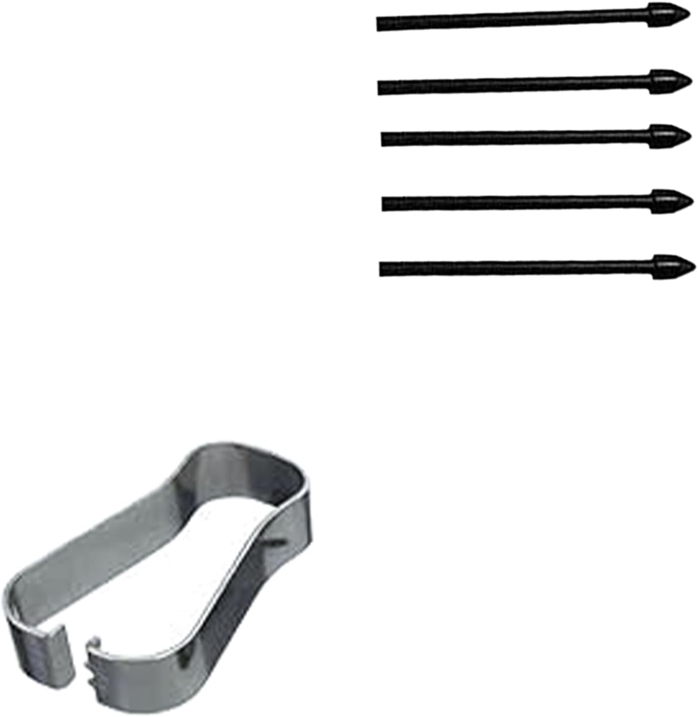 Paquete de 5 puntas negras de repuesto para bolígrafo Tab S7S7+ S compatibles con Samsung Galaxy Tab S7S7 Plus S Pen Tips de repuesto + 1 pinza