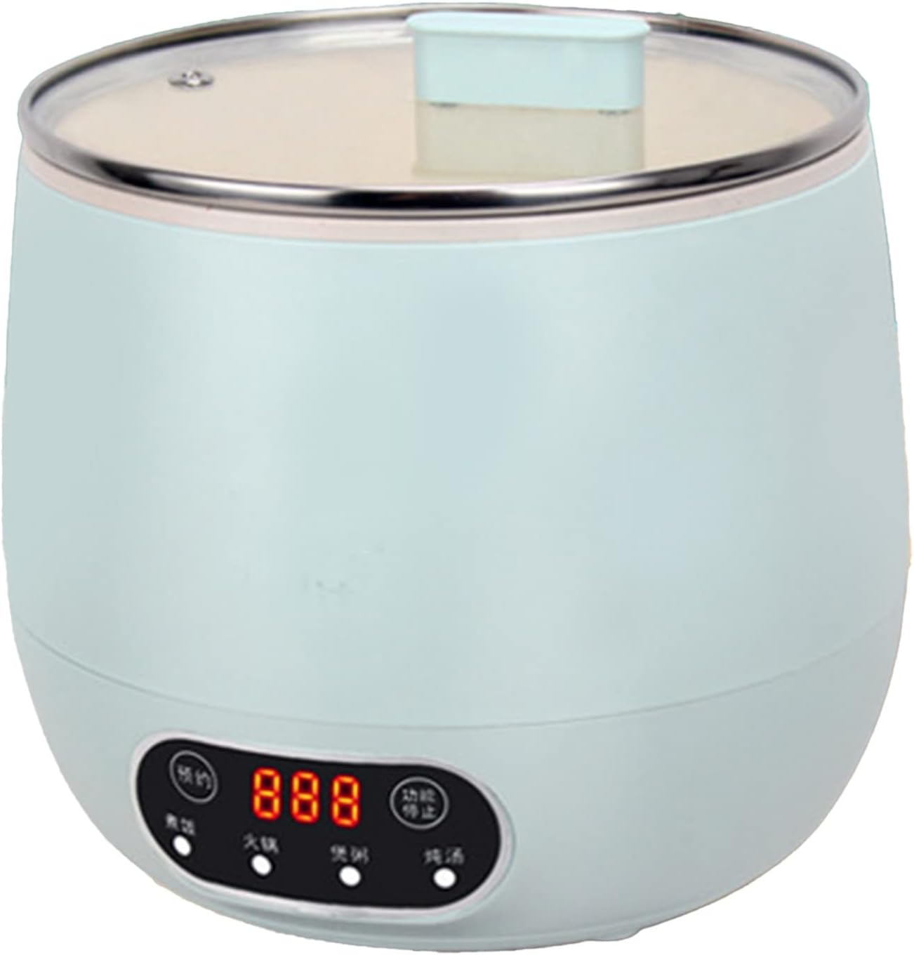 Arroceras, forro y tapa transparente, ideal para 2 personas, mini olla de arroz portátil con antiadherente