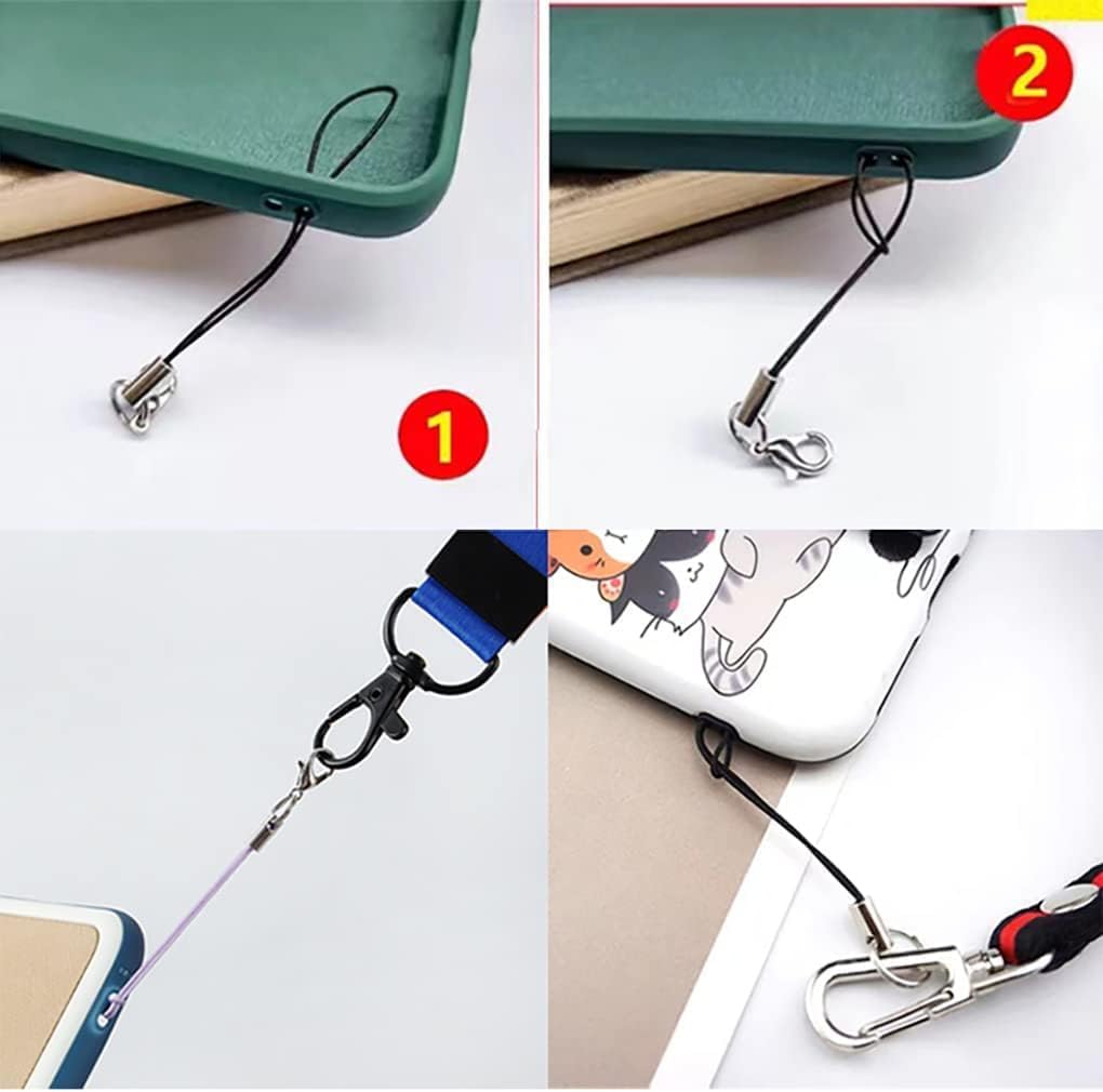 30 cordones para mochila para teléfono celular, cierre de langosta para mochila, broche de hebilla, cuerda de correa para teléfono celular, cadena