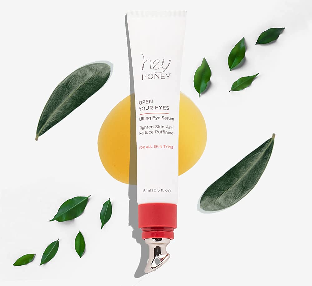 Hey Honey Open Your Eyes Lifting Eye Serum  Crema debajo de los ojos para ojeras e hinchazón  Hidratación alrededor de los ojos  Adecuado para