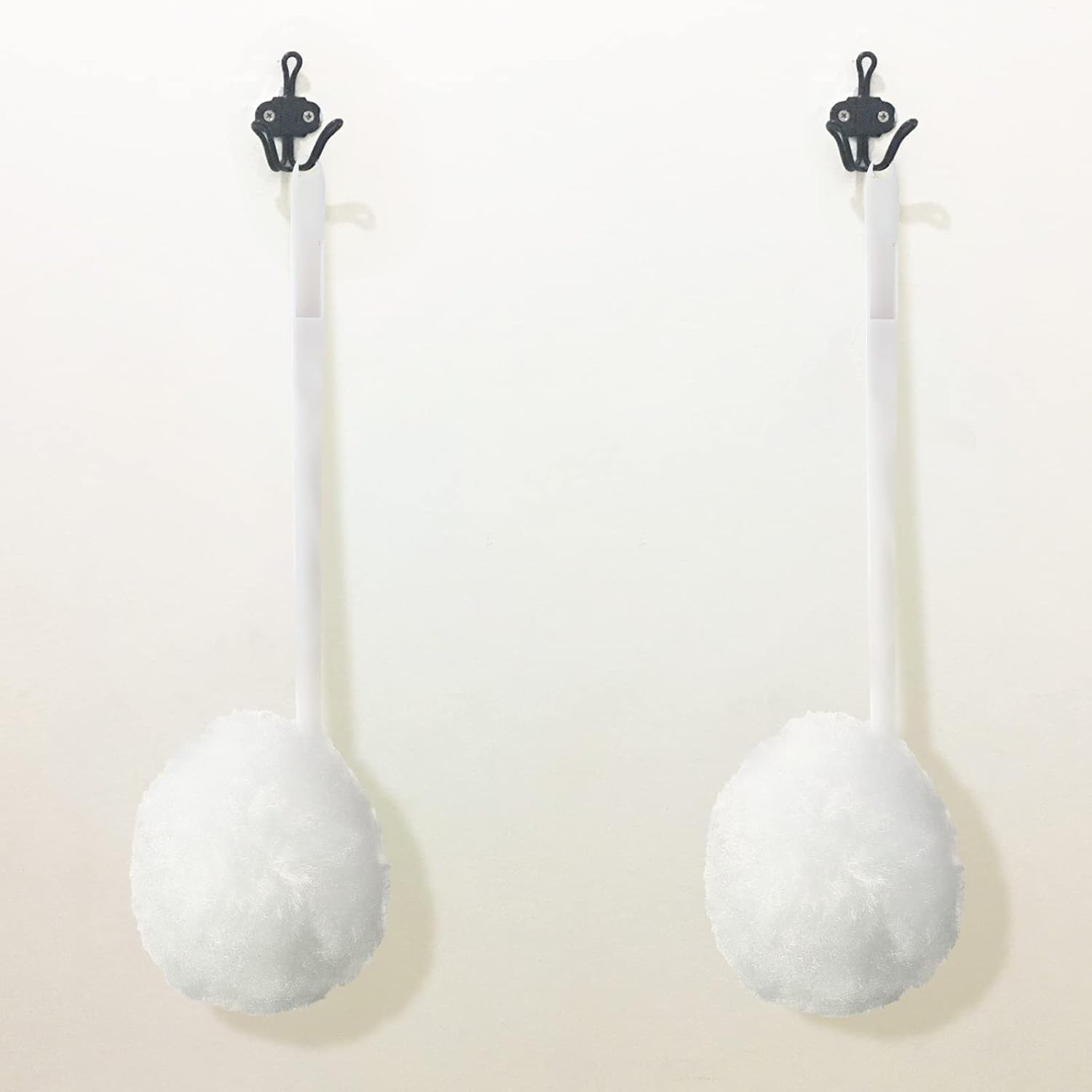 Paquete de 12 cepillos para inodoro de color blanco, suave, limpiadores de inodoro, cepillo de inodoro desechable, mango de plástico, trapeador de