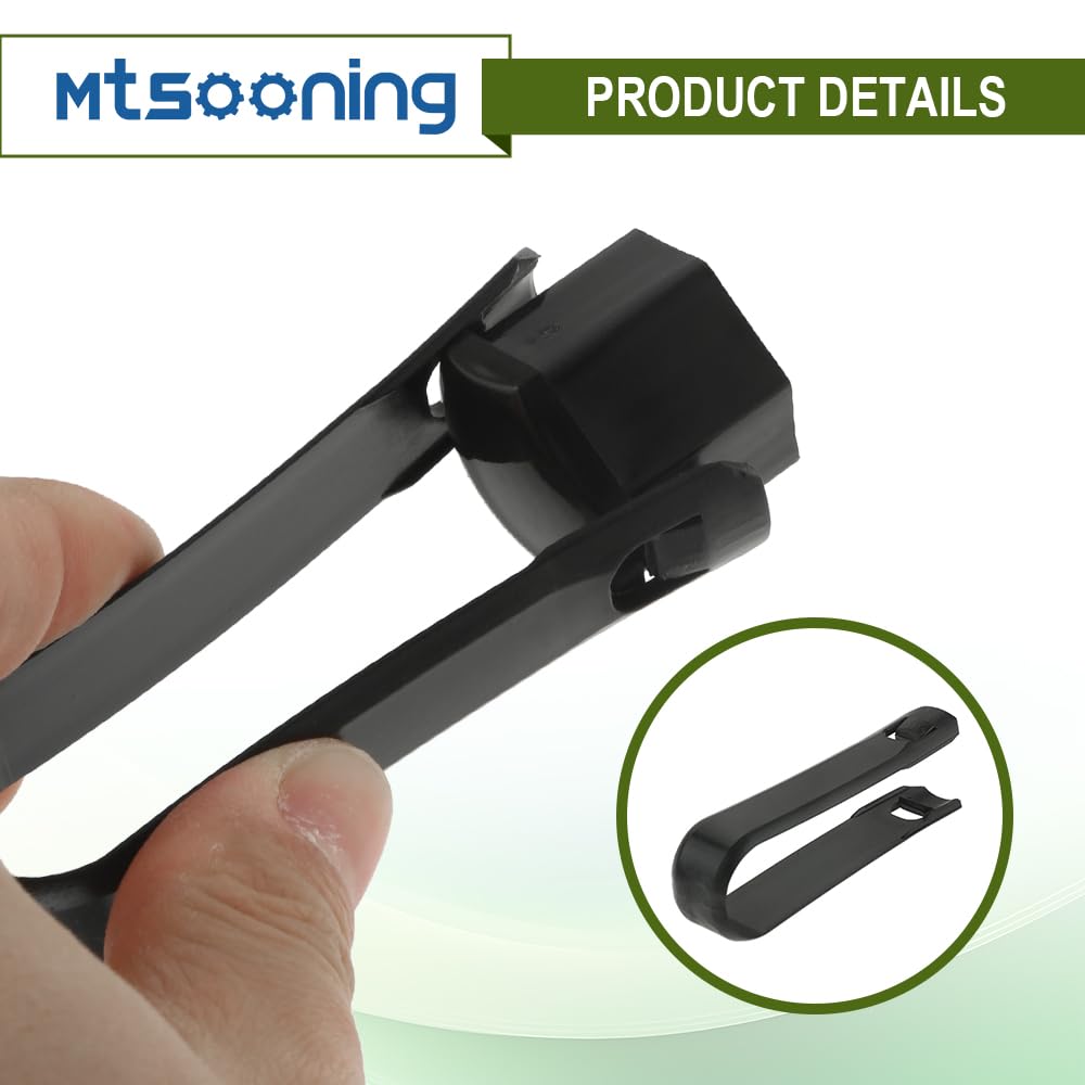 Mtsooning 20 tapas de tuerca de rueda, cubiertas flexibles de vinilo negro de 0.79 pulgadas, cubierta de tornillo de tuerca de buje automático con