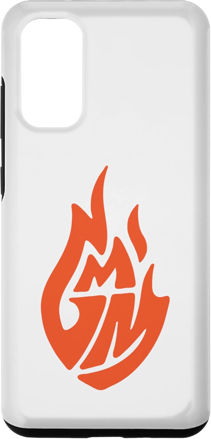 Funda para Galaxy S20 GMM Flame Logo (blanconaranja)