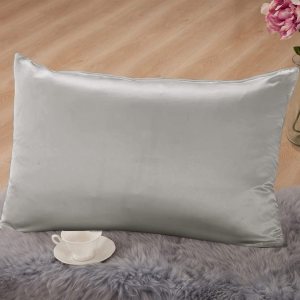 THXSILK Funda de almohada de seda de morera 100% pura con parte inferior de algodón para cabello y piel, fundas de almohada de seda de morera de THXSILK Funda de almohada de seda de morera 100% pura con parte inferior de algodón para cabello y piel, fundas de almohada de seda de morera de