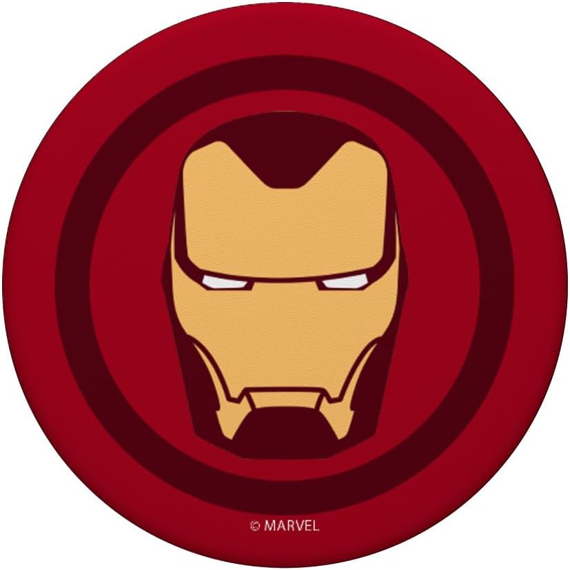 Marvel Avengers Iron Man Portrait PopSockets – Soporte para teléfonos y tabletas, Negro