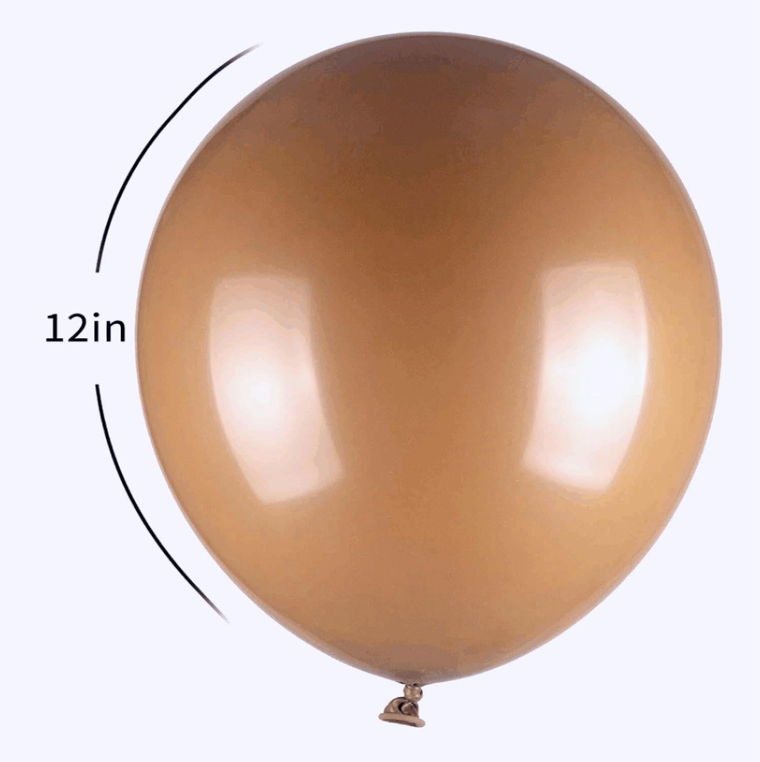 100 globos de color marrón oscuro, globos de fiesta de látex marrón de 12 pulgadas, calidad de helio para revelación de género, fiesta de