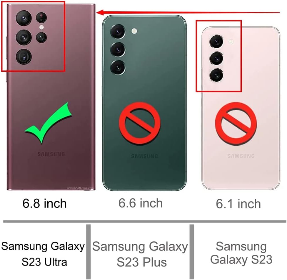 BITOBE Funda magnética compatible con Samsung Galaxy S23 Ultra Plating con protector de lente de cámara, cubierta magnética de TPU suave, cuerpo