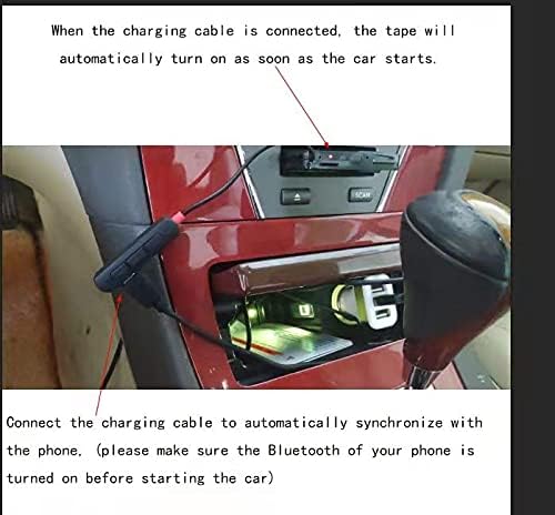 Adaptador de casete para coche Bluetooth Audio Receptor Trabajo Mientras Carga Soporte TF Tarjeta