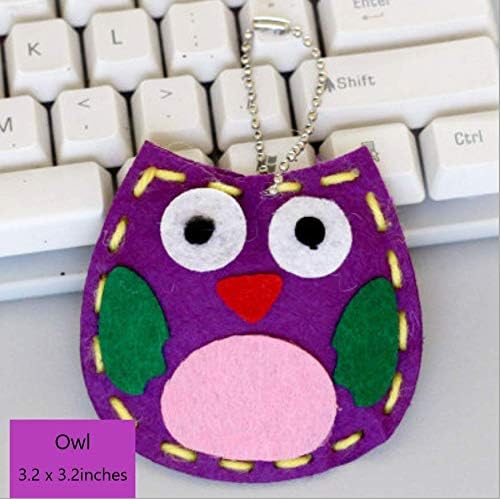 Kit de costura para niños, kit de costura para niños, aprende a coser kits de manualidades, estilo de animales encantadores rana, búho, zorro,
