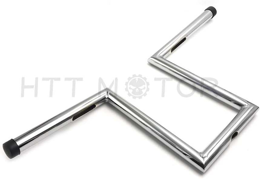 HTTMT HB08 – Manillar de 1 pulgada para de bicicleta con barras de 8 pulgadas y 4 pulgadas de extensión, con gancho en Z, compatible con XL