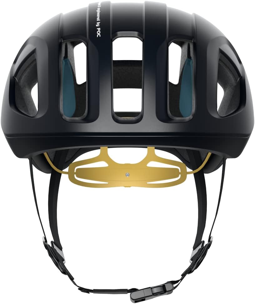 POC, Ventral Spin, casco de ciclismo, grande, uranio negroamarillo azufre mate