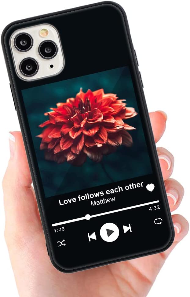 Funda personalizada para Apple iPhone 11 Pro Max, de vidrio templado antiarañazos, a prueba de golpes, suave TPU con collage de fotos, diseño de