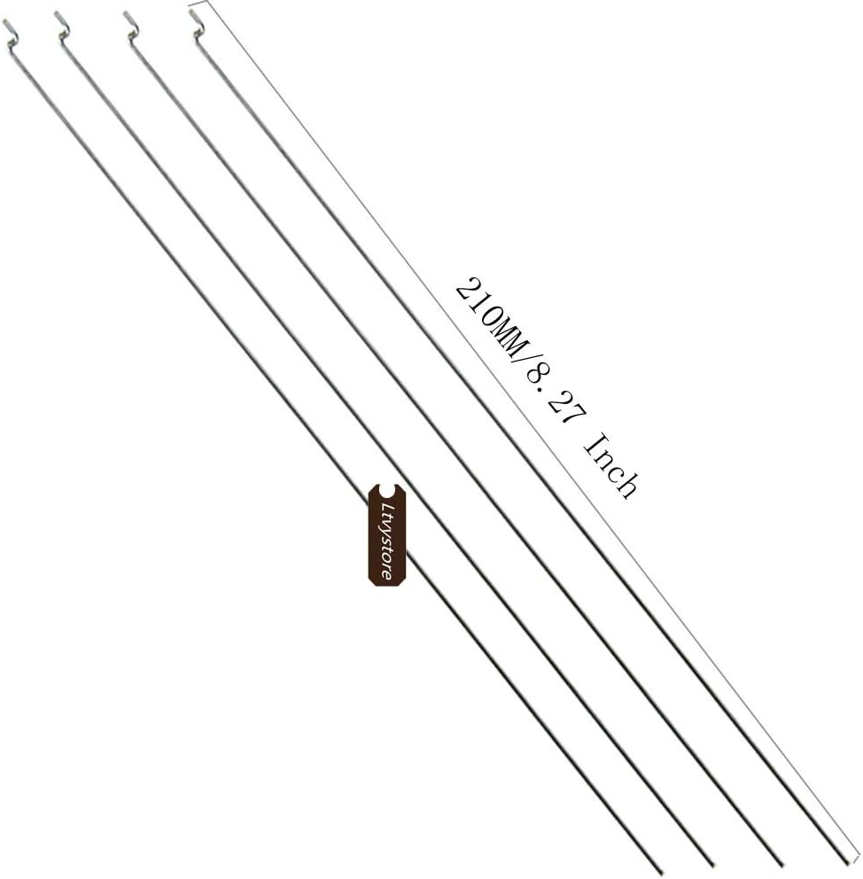 20 tapones de enlace de conector de varilla de empuje ajustables de 0.051 in y 20 cuernos de control de nailon de 0.827 x 0.394 in y 20 piezas de